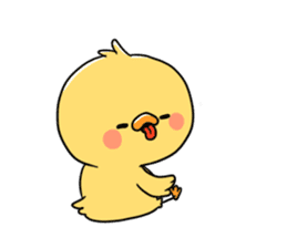 positive chick [english] sticker #943139