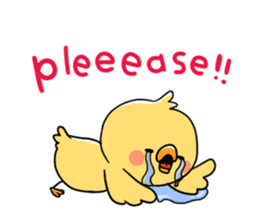 positive chick [english] sticker #943151