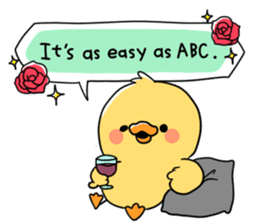 positive chick [english] sticker #943156