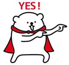 Funny hero! "SHIROKUMA" Part 2 sticker #943612