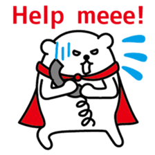 Funny hero! "SHIROKUMA" Part 2 sticker #943624