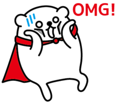 Funny hero! "SHIROKUMA" Part 2 sticker #943638