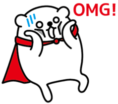 Funny hero! "SHIROKUMA" Part 2 sticker #943638