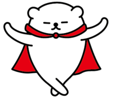 Funny hero! "SHIROKUMA" Part 2 sticker #943645