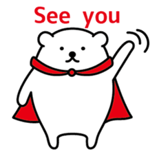Funny hero! "SHIROKUMA" Part 2 sticker #943646