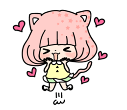 gurugirl hairstyle cat sticker #943705