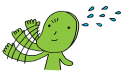 Mameo the broad bean boy sticker #944770