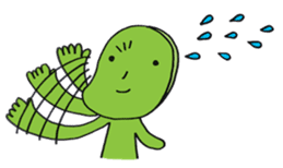 Mameo the broad bean boy sticker #944770