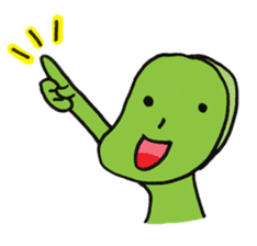 Mameo the broad bean boy sticker #944771