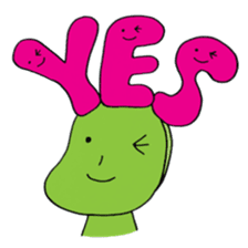 Mameo the broad bean boy sticker #944778