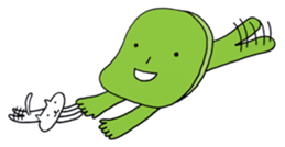 Mameo the broad bean boy sticker #944783