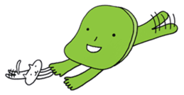 Mameo the broad bean boy sticker #944783