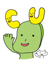 Mameo the broad bean boy sticker #944784