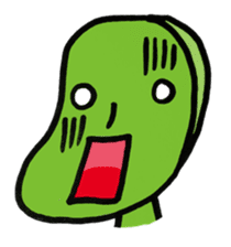 Mameo the broad bean boy sticker #944787