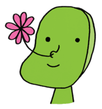 Mameo the broad bean boy sticker #944793