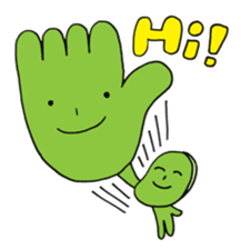 Mameo the broad bean boy sticker #944797