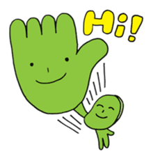 Mameo the broad bean boy sticker #944797