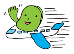 Mameo the broad bean boy sticker #944801