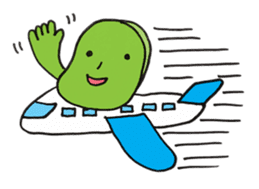 Mameo the broad bean boy sticker #944801