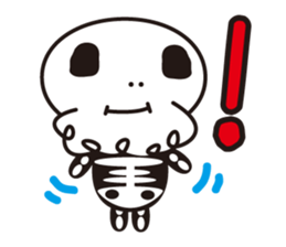 Character of a small bone sticker #945807
