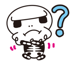 Character of a small bone sticker #945808