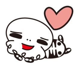 Character of a small bone sticker #945810