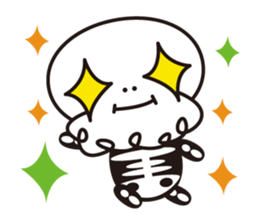 Character of a small bone sticker #945812