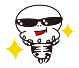 Character of a small bone sticker #945813