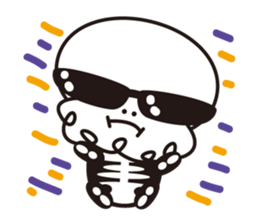 Character of a small bone sticker #945814