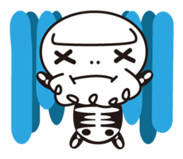 Character of a small bone sticker #945816