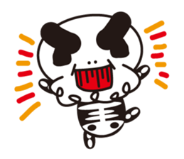 Character of a small bone sticker #945817