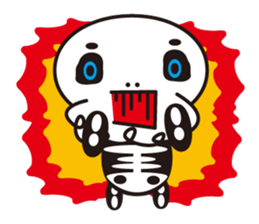 Character of a small bone sticker #945819