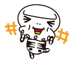 Character of a small bone sticker #945822