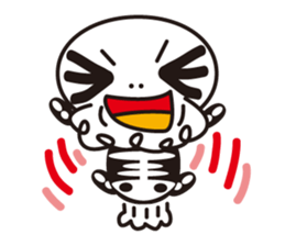 Character of a small bone sticker #945823