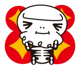 Character of a small bone sticker #945824