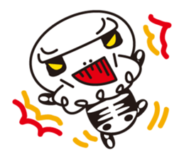 Character of a small bone sticker #945826