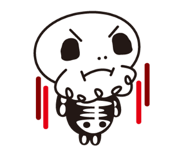 Character of a small bone sticker #945827