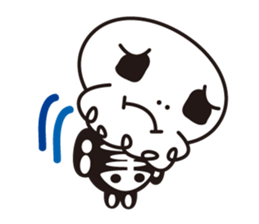 Character of a small bone sticker #945829