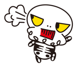 Character of a small bone sticker #945831