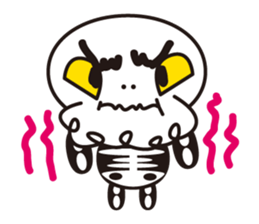 Character of a small bone sticker #945834