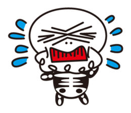 Character of a small bone sticker #945835