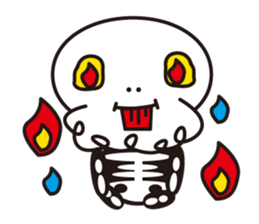 Character of a small bone sticker #945836