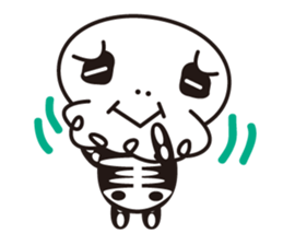 Character of a small bone sticker #945837