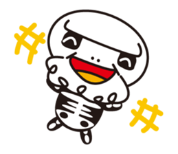 Character of a small bone sticker #945839