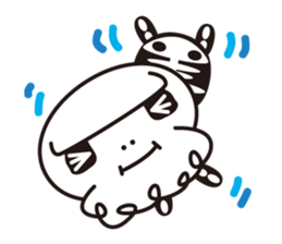 Character of a small bone sticker #945840