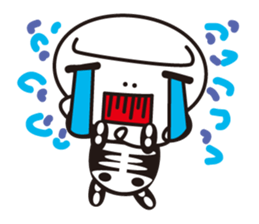 Character of a small bone sticker #945841