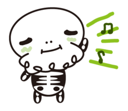 Character of a small bone sticker #945843