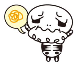 Character of a small bone sticker #945844