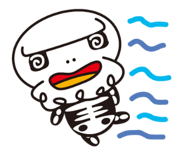 Character of a small bone sticker #945846