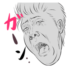 Funny face sticker(Man/Japanese) sticker #945868